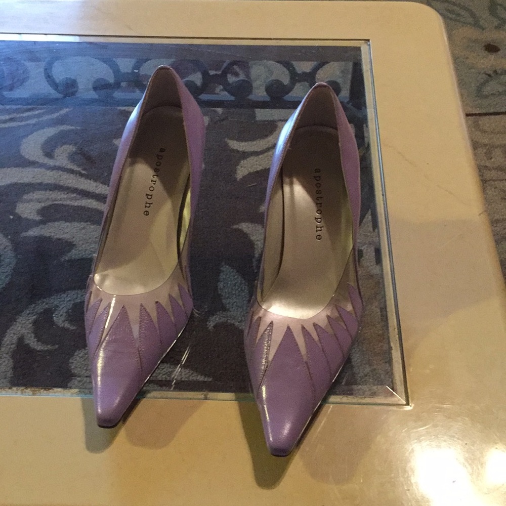 Lavender pumps.  Never worn